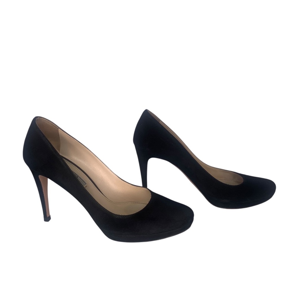 Prada Camoscio Basic Platform Pump Black Size Eu … - image 8